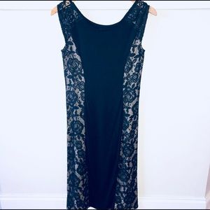 Women’s Knee length black dress, CURE